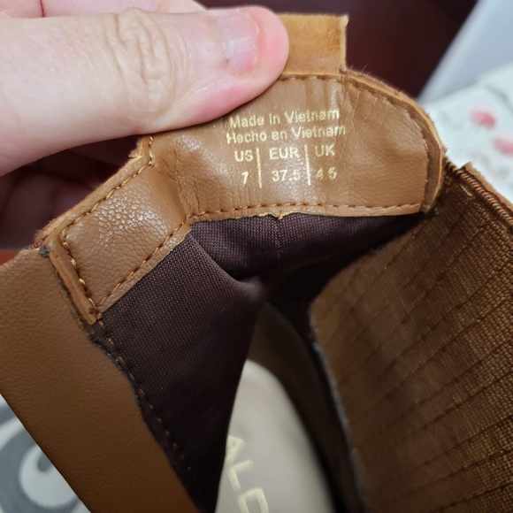 Aldo Brown Suede Boots Size 7 - Picture 4 of 11